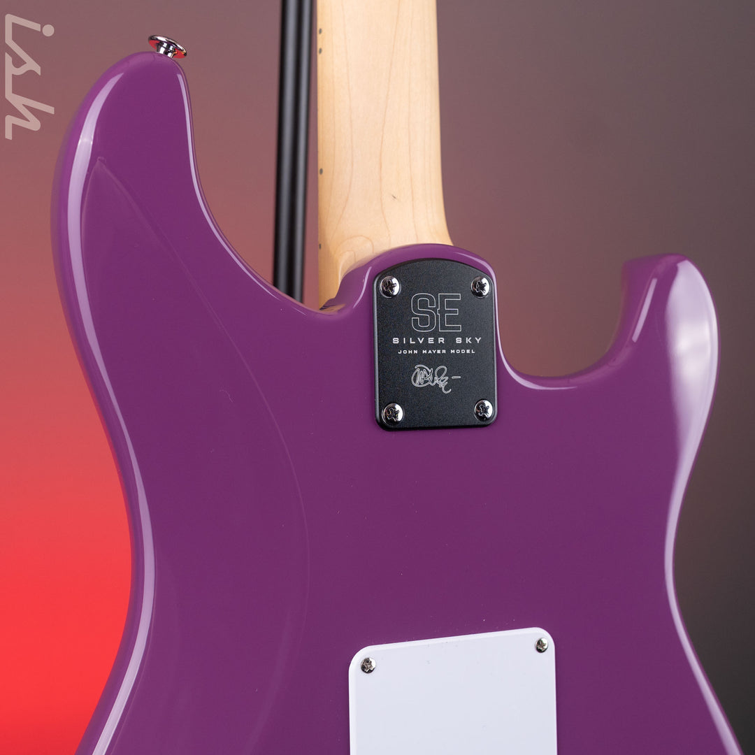 PRS SE Silver Sky Lefty Summit Purple - Maple Board