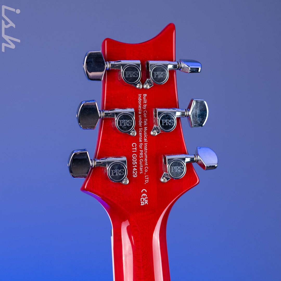 PRS SE Custom 24-08 Quilt Electric Guitar Charcoal Cherry Burst *2025 Release!*