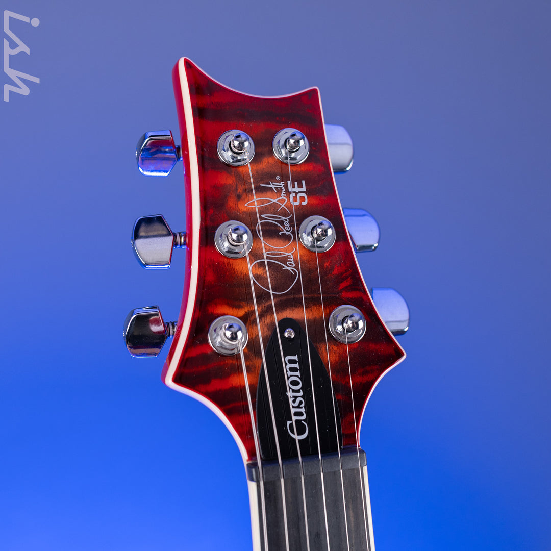 PRS SE Custom 24-08 Quilt Electric Guitar Charcoal Cherry Burst *2025 Release!*