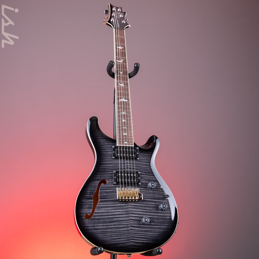 PRS SE Custom 24 Semi-Hollow Piezo Charcoal Burst *2025 Release!*