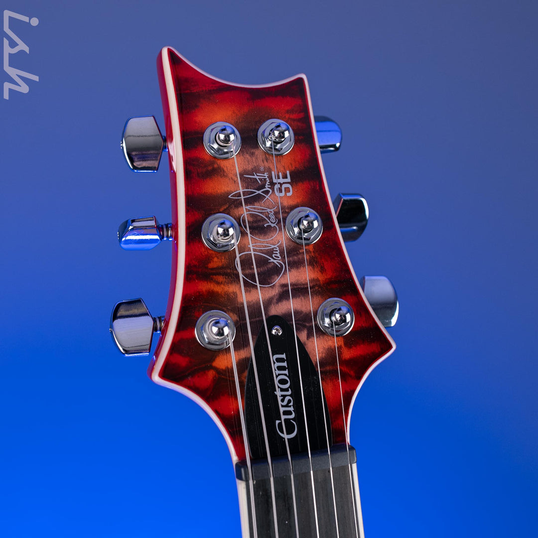 PRS SE Custom 24-08 Quilt Electric Guitar Charcoal Cherry Burst *2025 Release!*