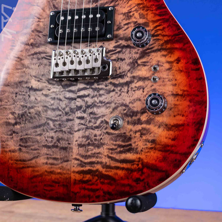 PRS SE Custom 24-08 Quilt Electric Guitar Charcoal Cherry Burst *2025 Release!*