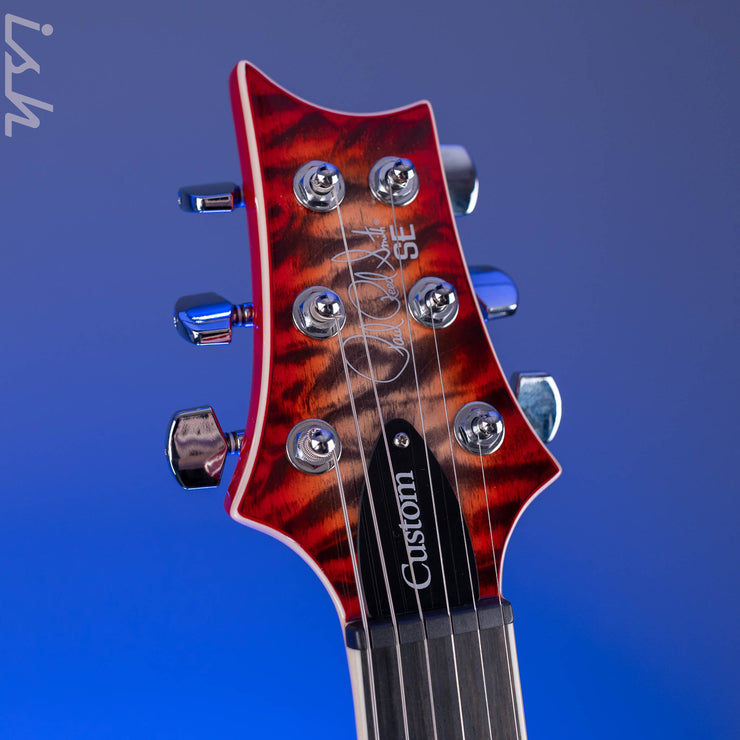 PRS SE Custom 24-08 Quilt Electric Guitar Charcoal Cherry Burst *2025 Release!*