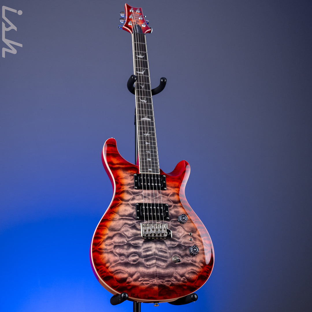 PRS SE Custom 24-08 Quilt Electric Guitar Charcoal Cherry Burst *2025 Release!*