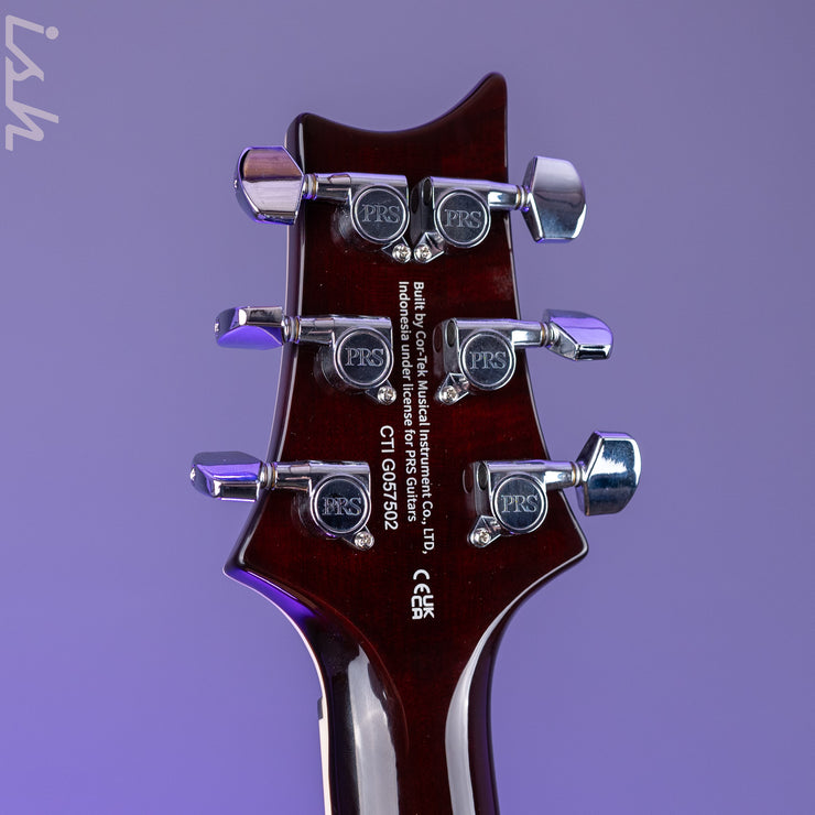 PRS SE Custom 24 Semi-Hollow Piezo Orange Tiger Smokeburst *2025 Release!*