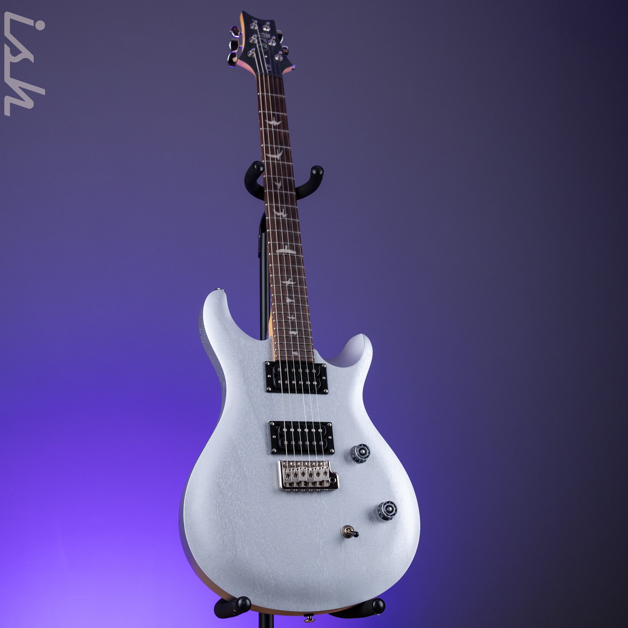 PRS SE CE 24 Standard Satin Electric Guitar Metallic Silver Satin