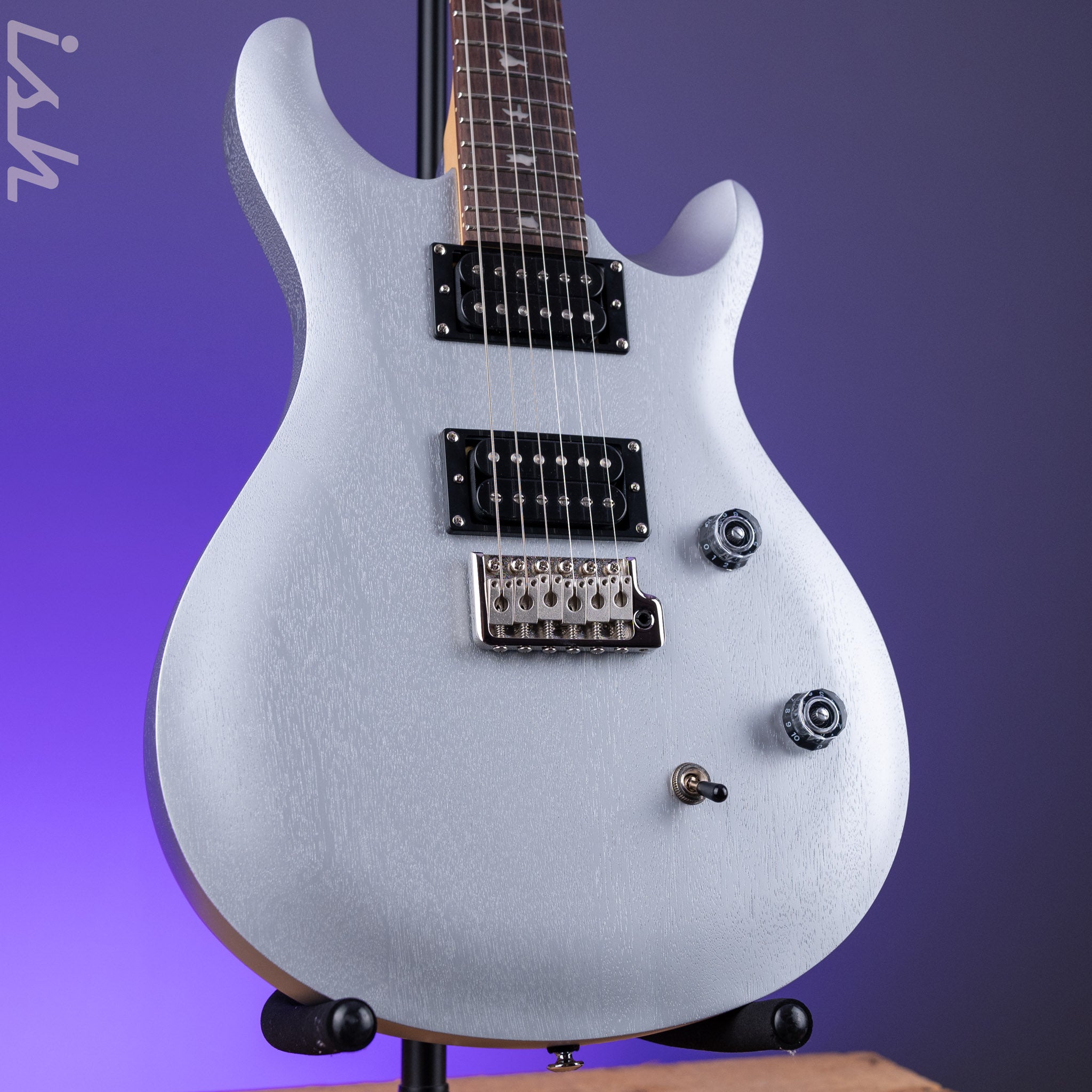 2024 PRS SE CE 24 Standard Satin Electric Guitar Metallic Silver