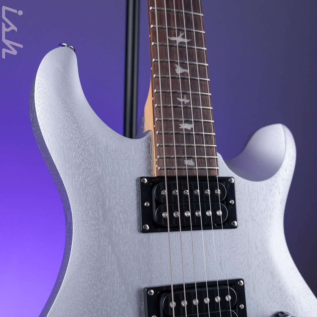 2024 PRS SE CE 24 Standard Satin Electric Guitar Metallic Silver Satin