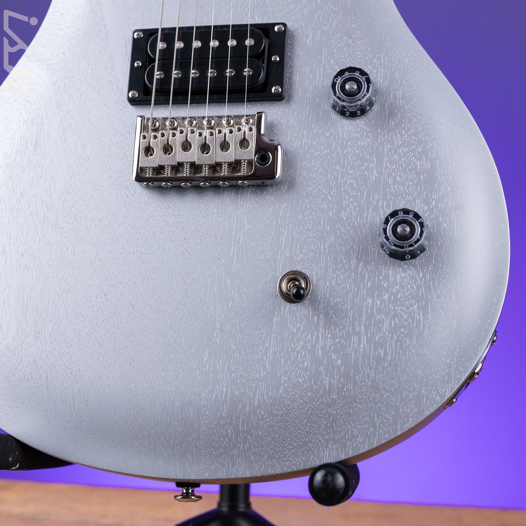 2024 PRS SE CE 24 Standard Satin Electric Guitar Metallic Silver Satin