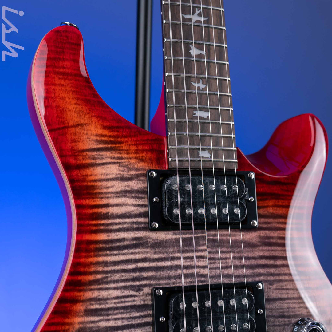 PRS SE Custom 24 Electric Guitar Charcoal Cherry Burst *2025