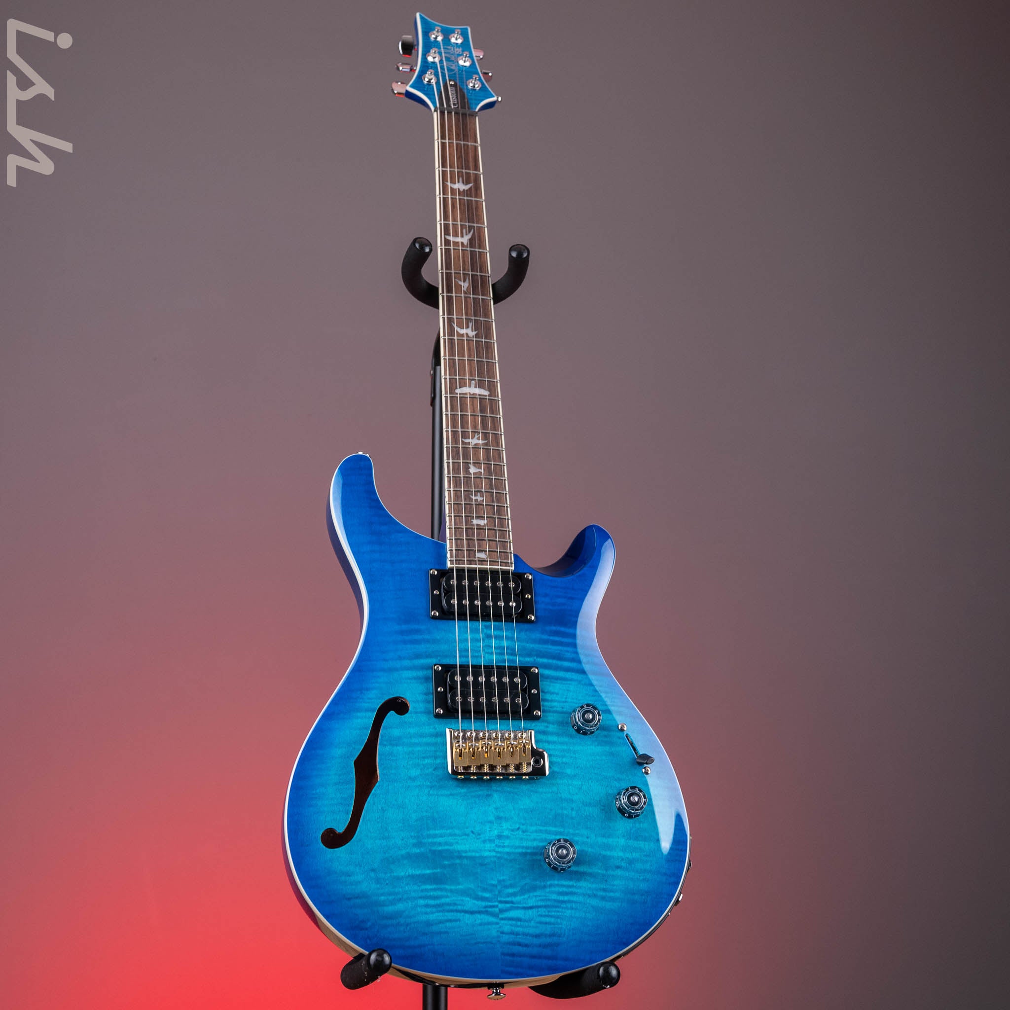 2024 PRS SE Custom 24 Semi-Hollow Piezo Lake Blue – Ish Guitars