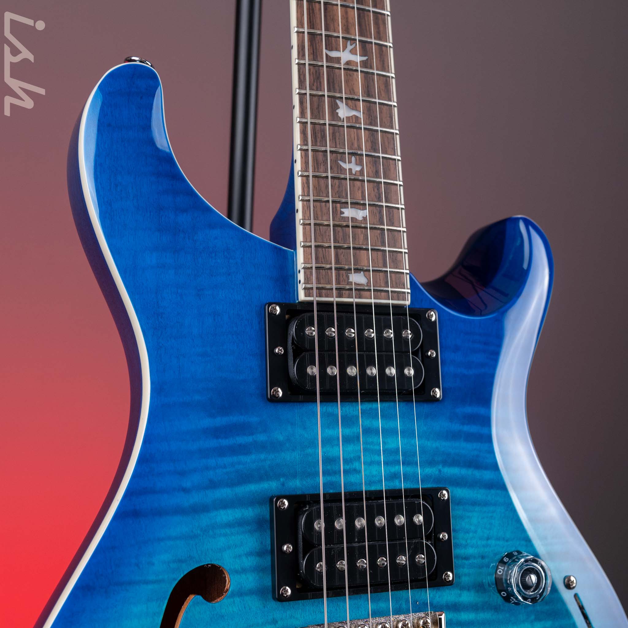 2024 PRS SE Custom 24 Semi-Hollow Piezo Lake Blue – Ish Guitars