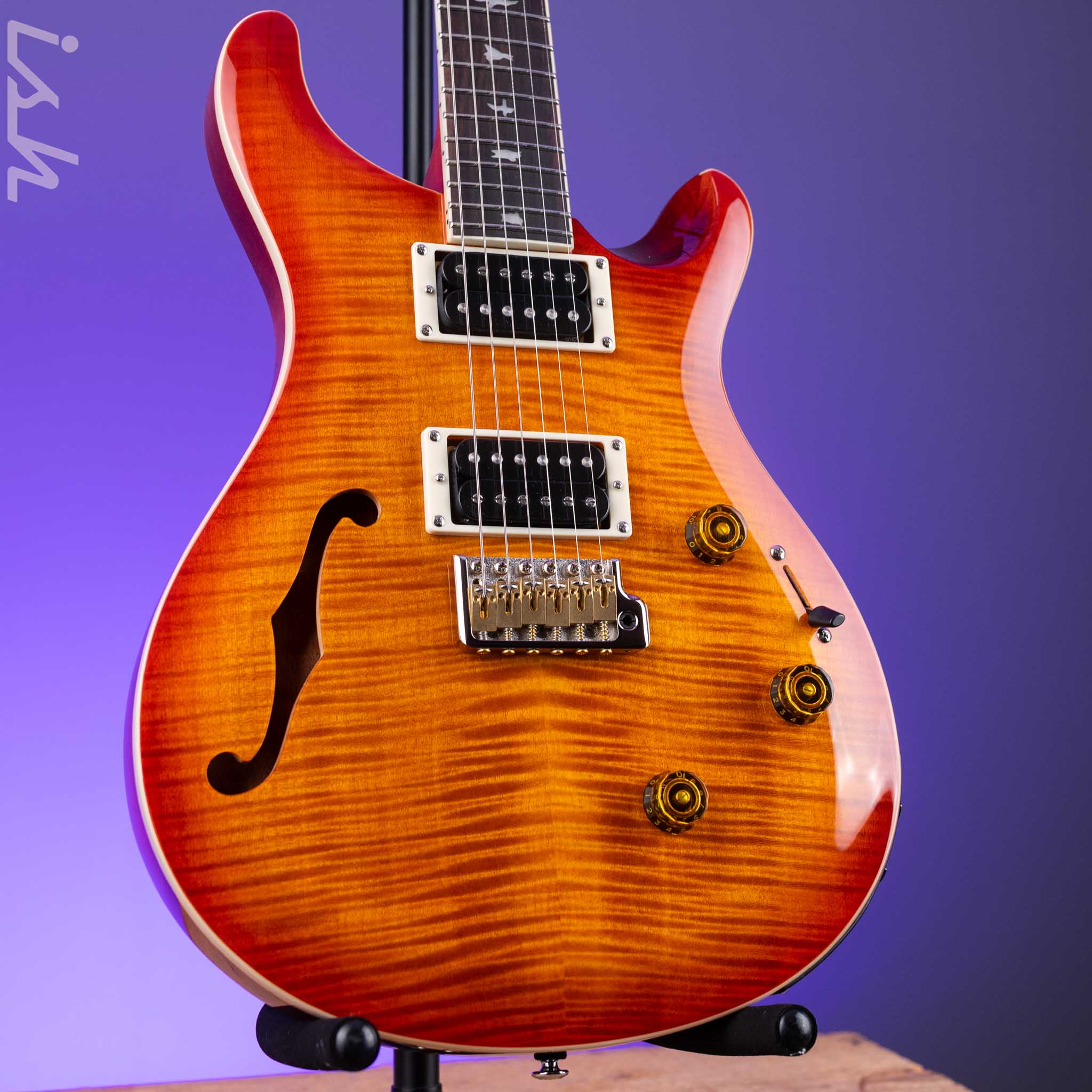 PRS SE Custom 24 Semi-Hollow Piezo Vintage Sunburst *2025 Release