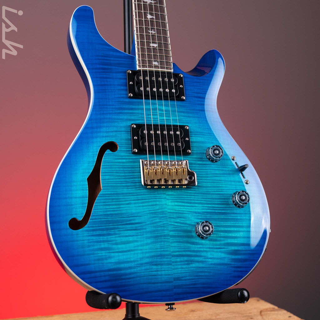 2024 PRS SE Custom 24 Semi-Hollow Piezo Lake Blue – Ish Guitars