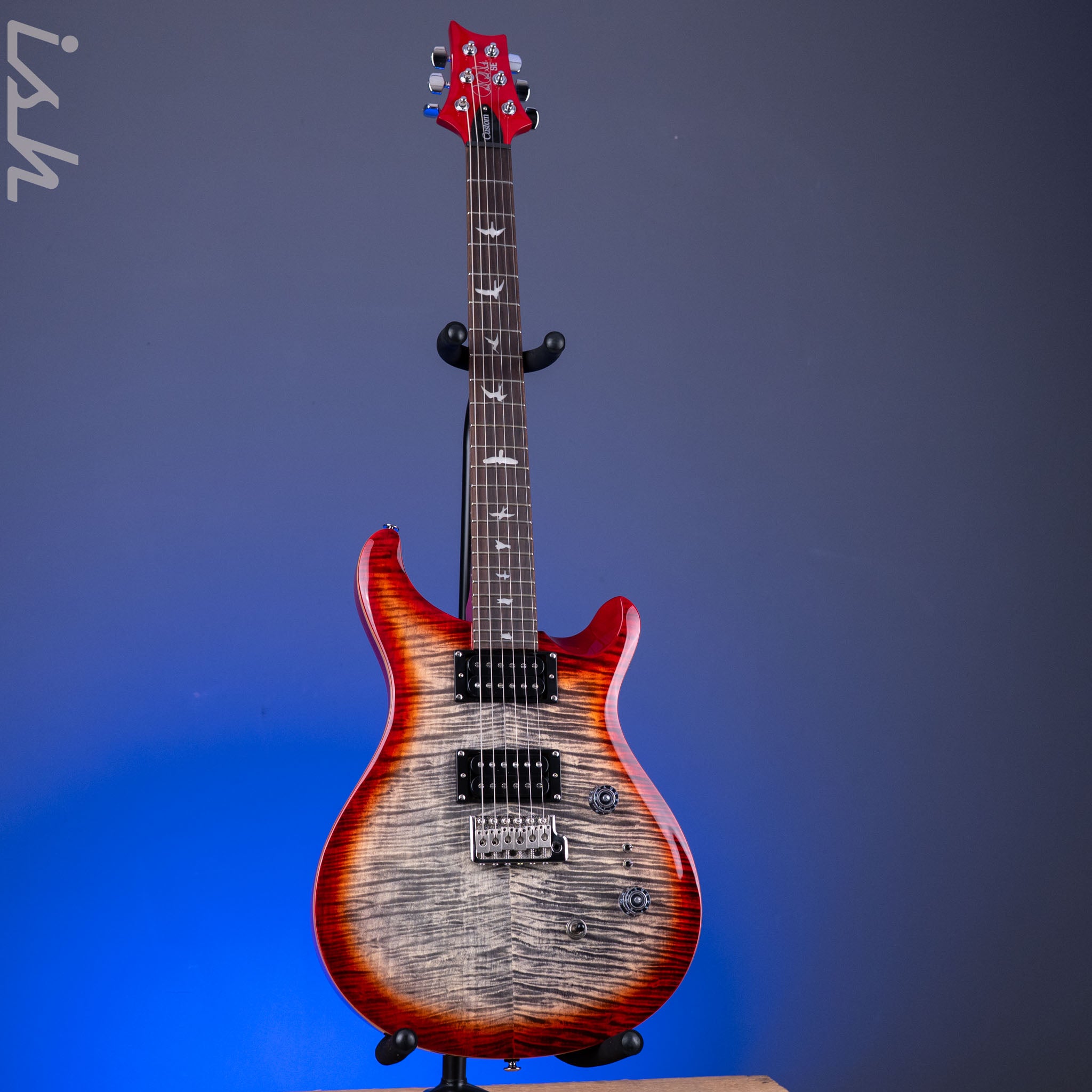PRS SE Custom 24-08 Charcoal Cherry Burst – Ish Guitars