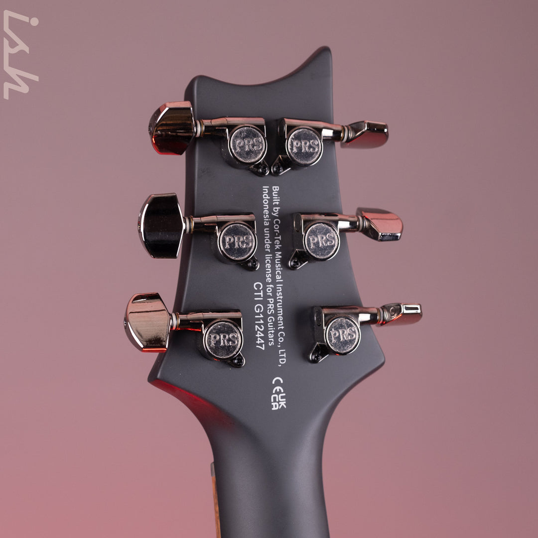 PRS SE Custom 24-08 Poplar Burl Limited Edition Charcoal Cherry Midnight Burst