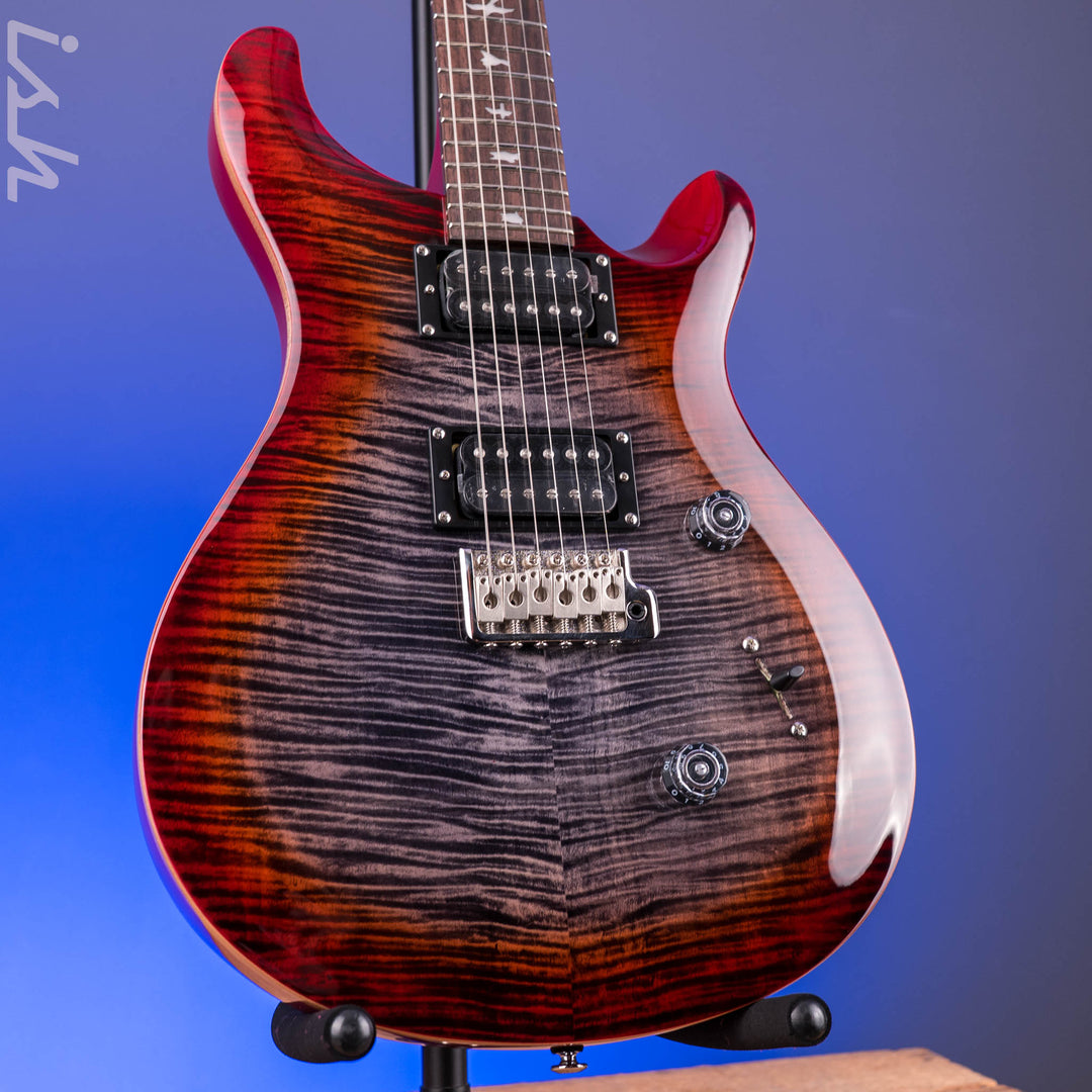 PRS SE Custom 24 Charcoal Cherry Burst
