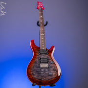 PRS SE Custom 24 Charcoal Cherry Burst