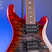 PRS SE Custom 24 Charcoal Cherry Burst