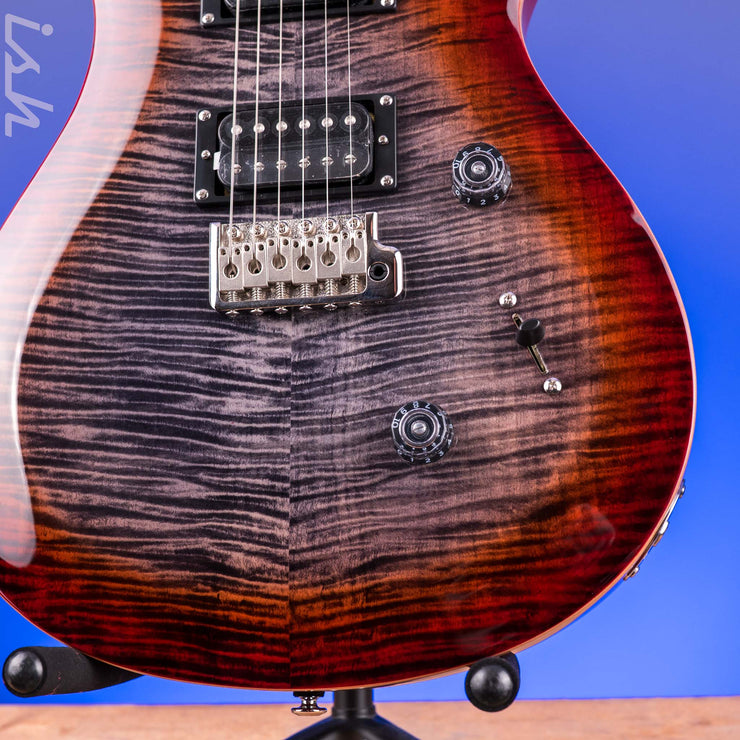 PRS SE Custom 24 Charcoal Cherry Burst