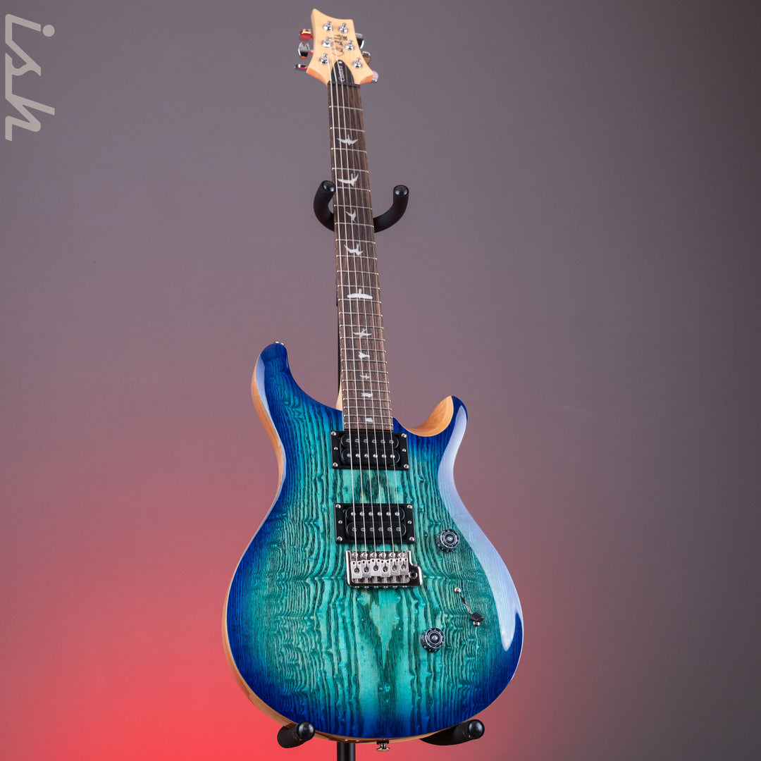 PRS SE Custom 24 Burled Ash Limited Edition Lake Blue