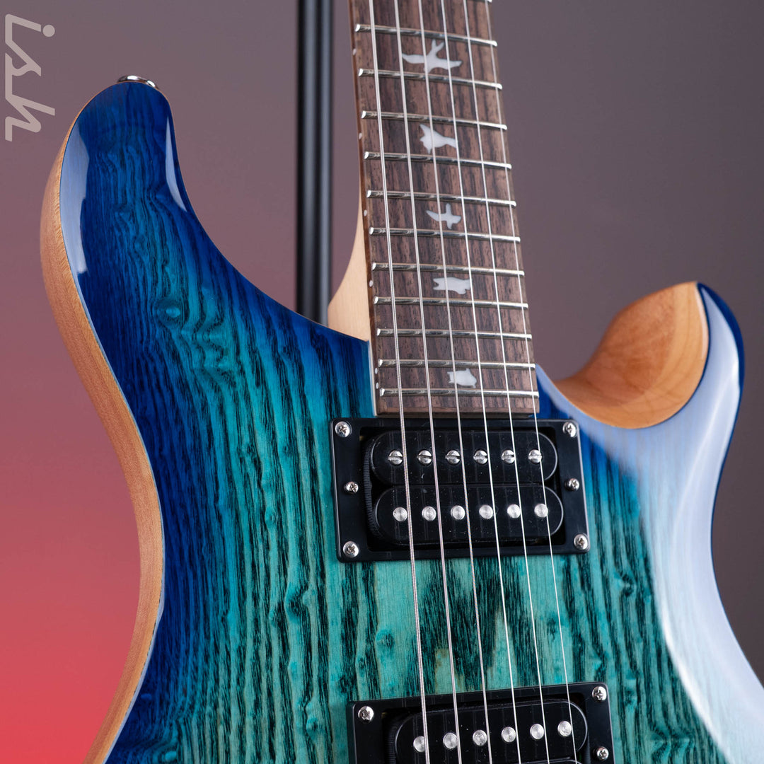 PRS SE Custom 24 Burled Ash Limited Edition Lake Blue