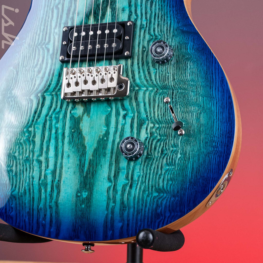 PRS SE Custom 24 Burled Ash Limited Edition Lake Blue