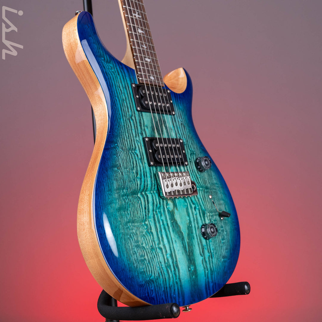 PRS SE Custom 24 Burled Ash Limited Edition Lake Blue