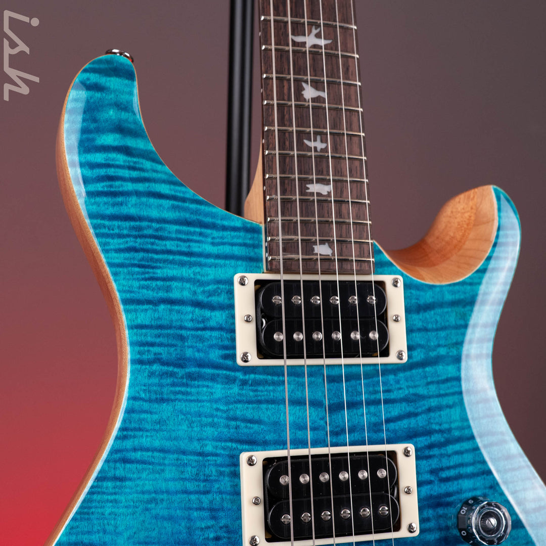 PRS SE Custom 24 Blue Matteo Natural Back