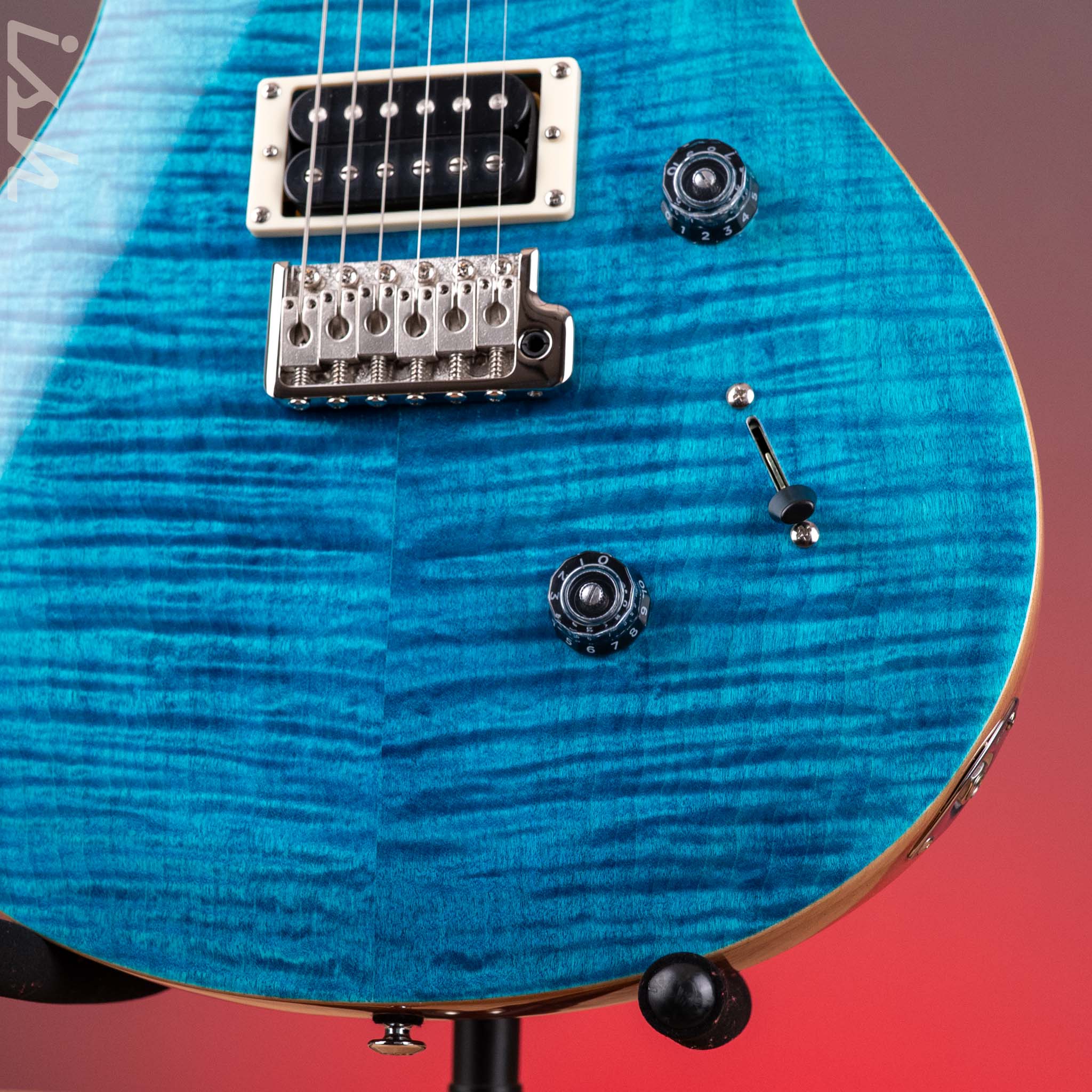 PRS SE Custom 24 Blue Matteo Natural Back – Ish Guitars