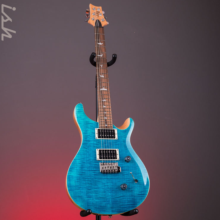 PRS SE Custom 24 Blue Matteo Natural Back – Ish Guitars