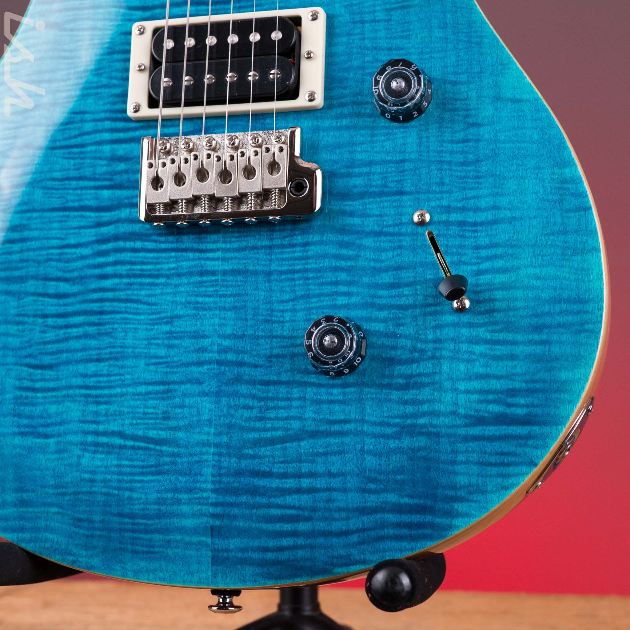 PRS SE Custom 24 Blue Matteo Natural Back – Ish Guitars