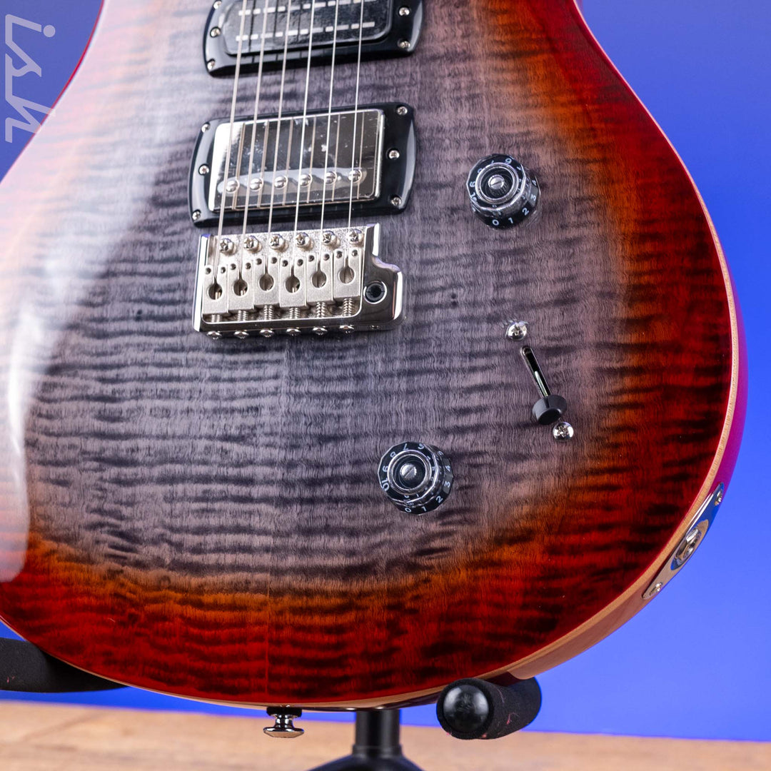 PRS SE Studio Charcoal Cherry Burst