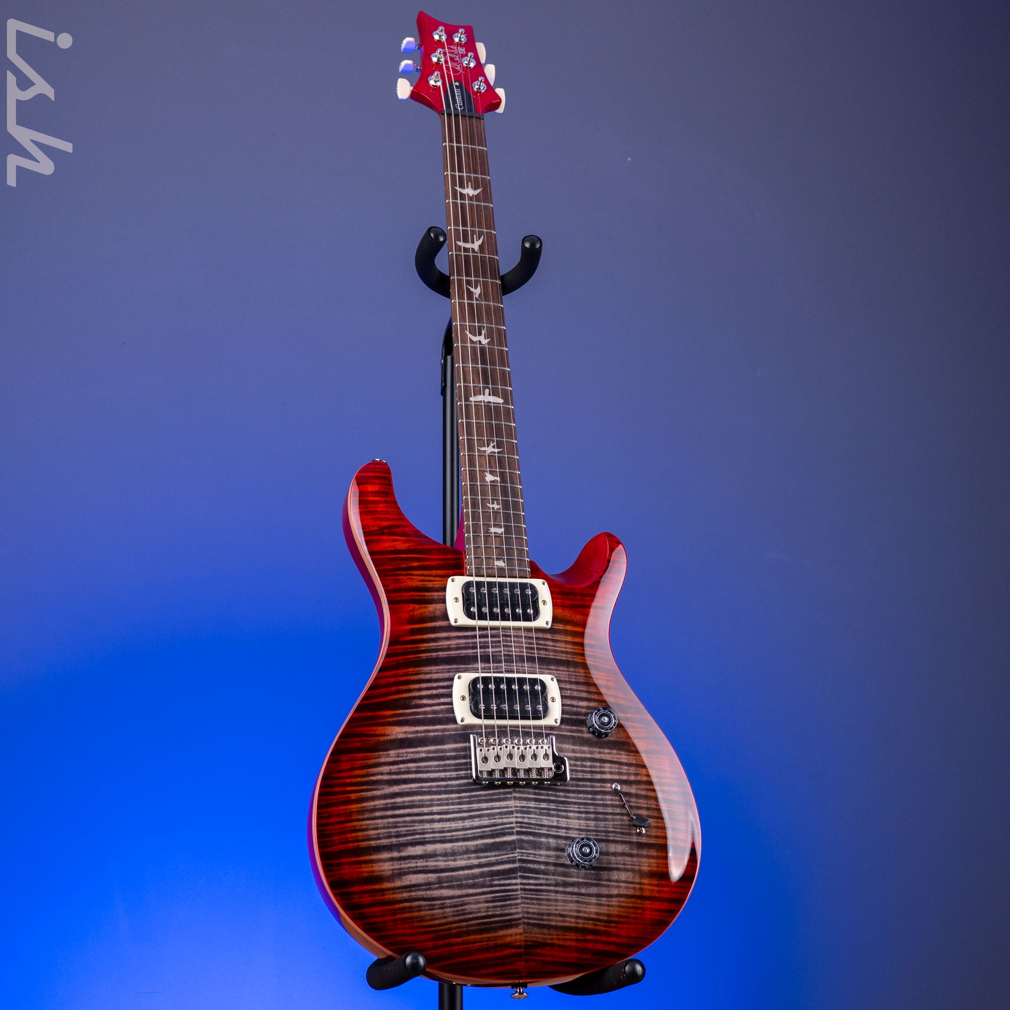 PRS SE Custom 24 Charcoal Cherry Burst – Ish Guitars