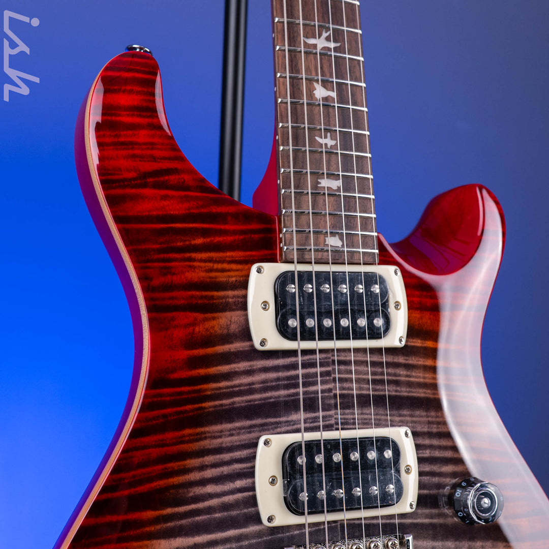 PRS SE Custom 24 Charcoal Cherry Burst