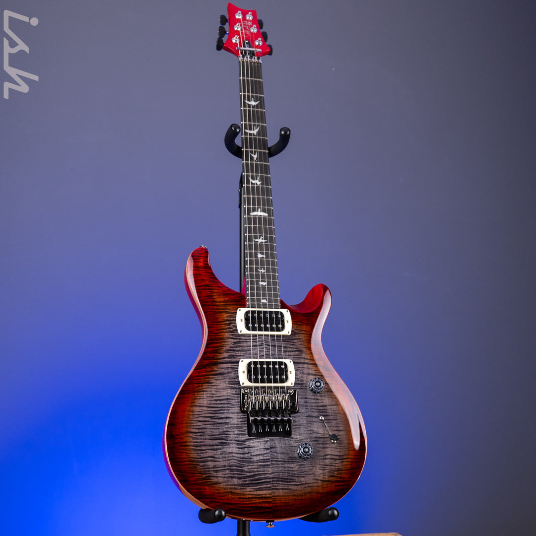 PRS SE Custom 24 Floyd Electric Guitar Charcoal Cherry Burst