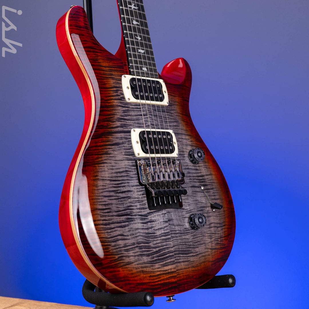 PRS SE Custom 24 Floyd Electric Guitar Charcoal Cherry Burst