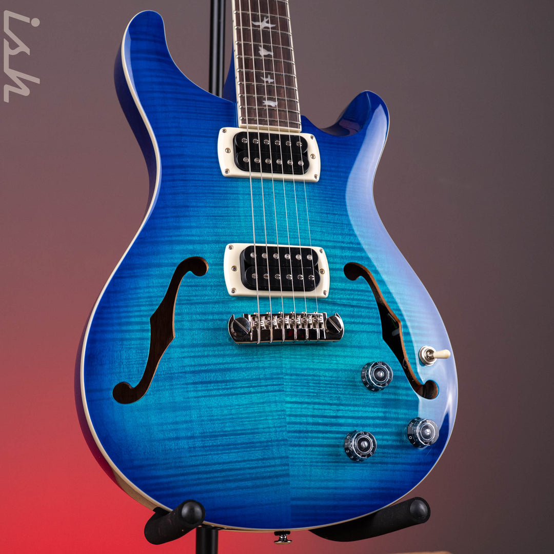 PRS SE Flat Back Hollowbody I Piezo *NEW MODEL* Lake Blue