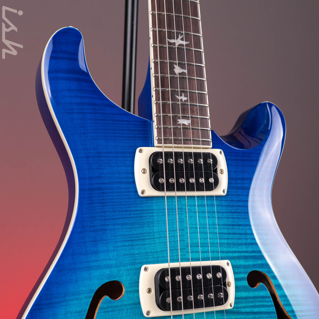PRS SE Flat Back Hollowbody I Piezo *NEW MODEL* Lake Blue