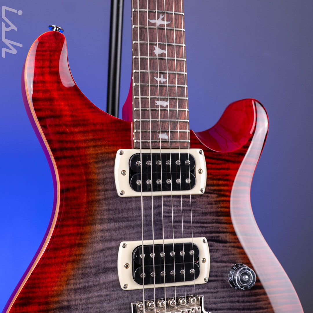 PRS SE Custom 24 Charcoal Cherry Burst