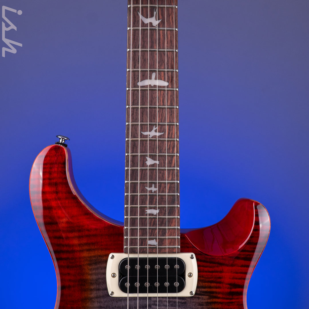 PRS SE Custom 24 Charcoal Cherry Burst