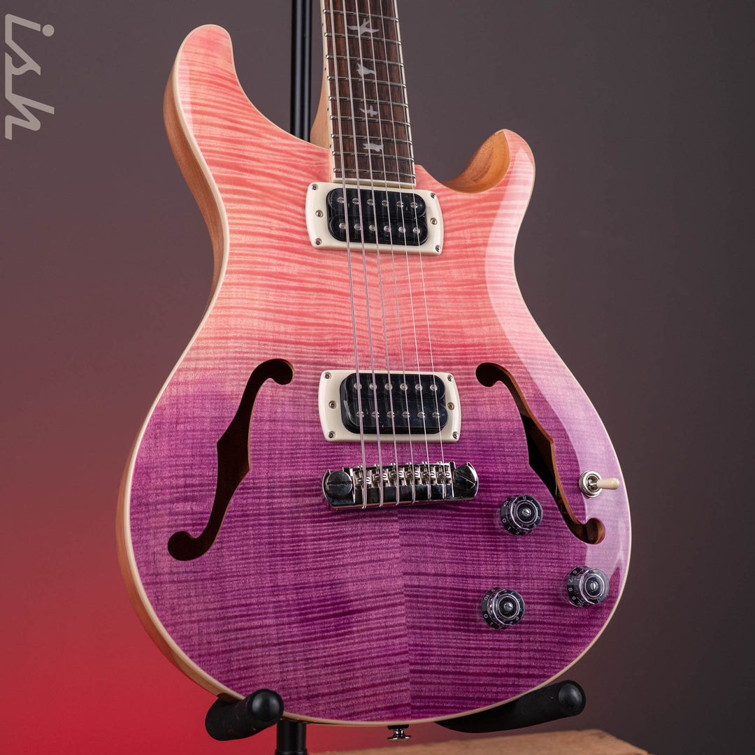 PRS SE Flat Back Hollowbody I Baritone Piezo Ed Sheeran Pink Ombre *NEW MODEL*