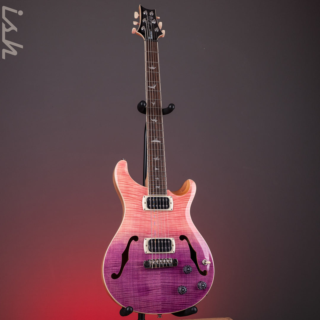PRS SE Flat Back Hollowbody I Baritone Piezo Ed Sheeran Pink Ombre *NEW MODEL*