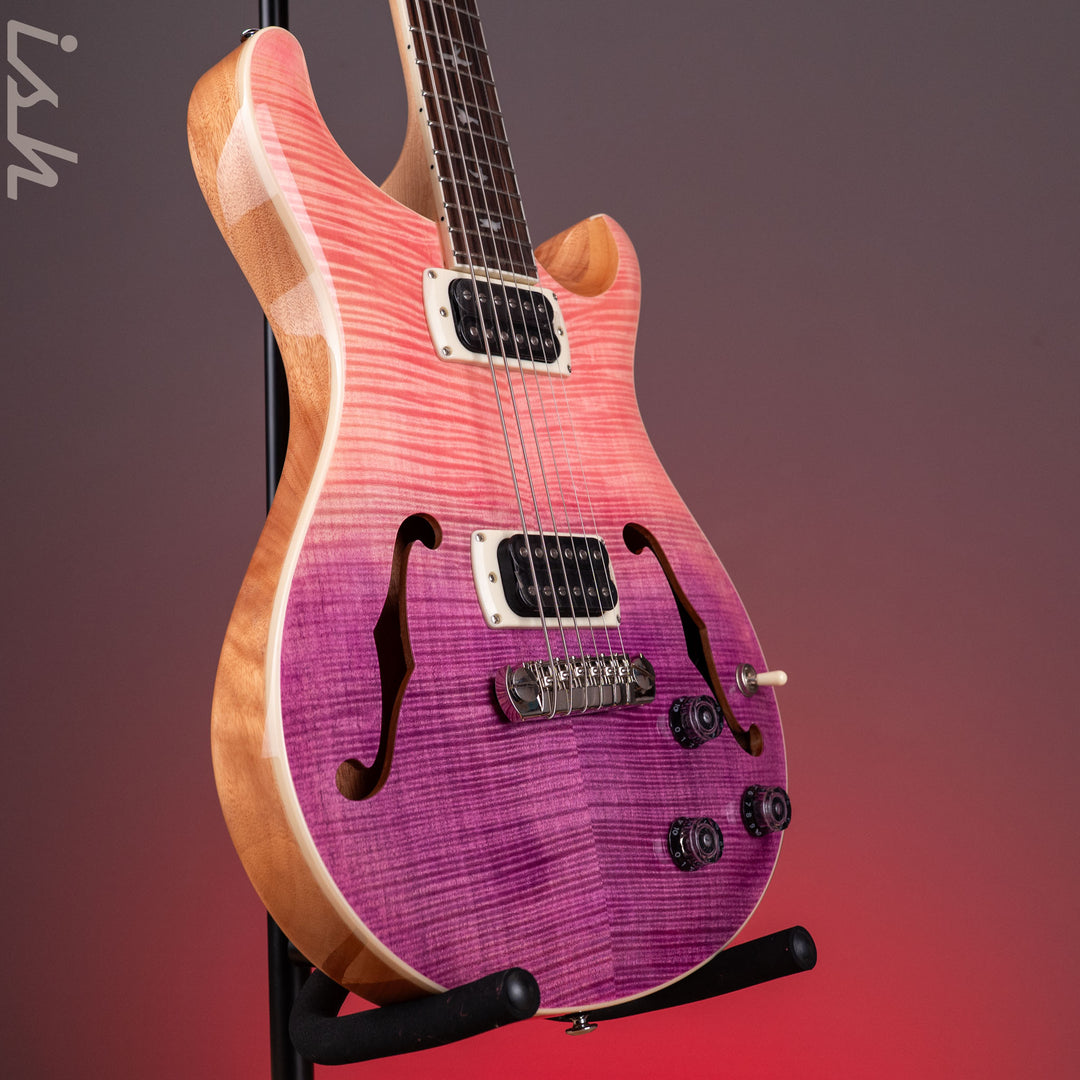 PRS SE Flat Back Hollowbody I Baritone Piezo Ed Sheeran Pink Ombre *NEW MODEL*