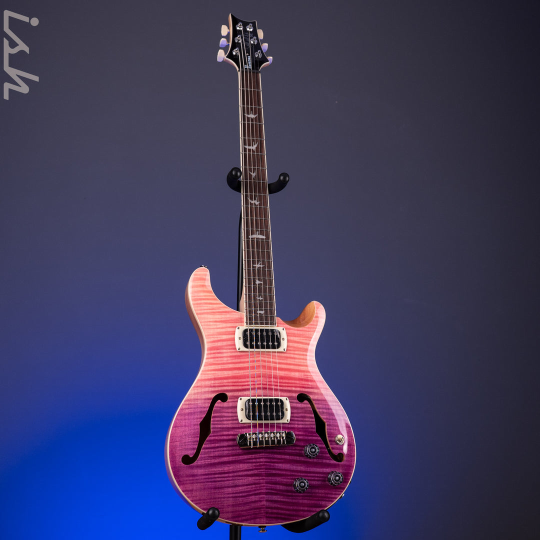 PRS SE Flat Back Hollowbody I Baritone Piezo Ed Sheeran Pink Ombre *NEW MODEL*