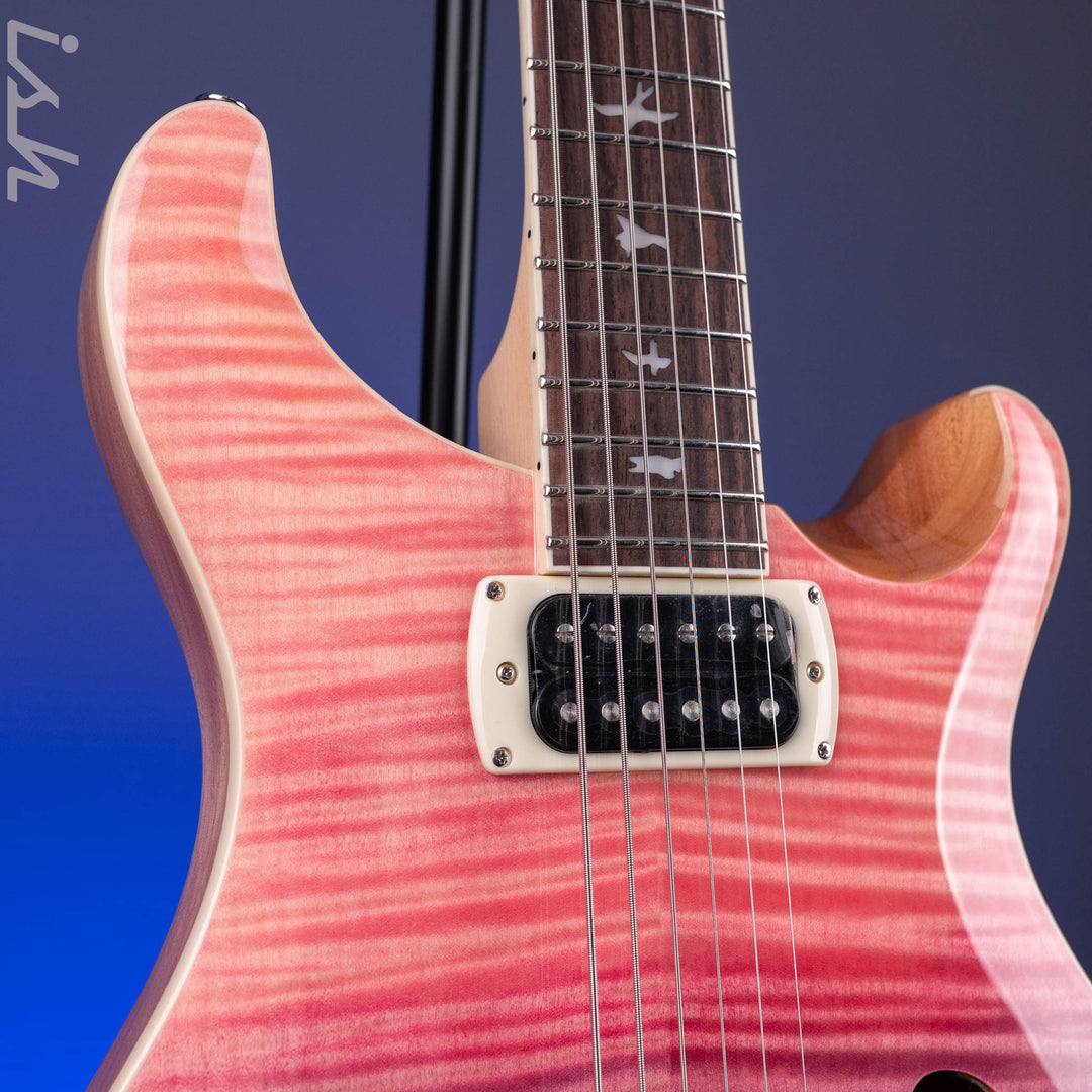 PRS SE Flat Back Hollowbody I Baritone Piezo Ed Sheeran Pink Ombre *NEW MODEL*