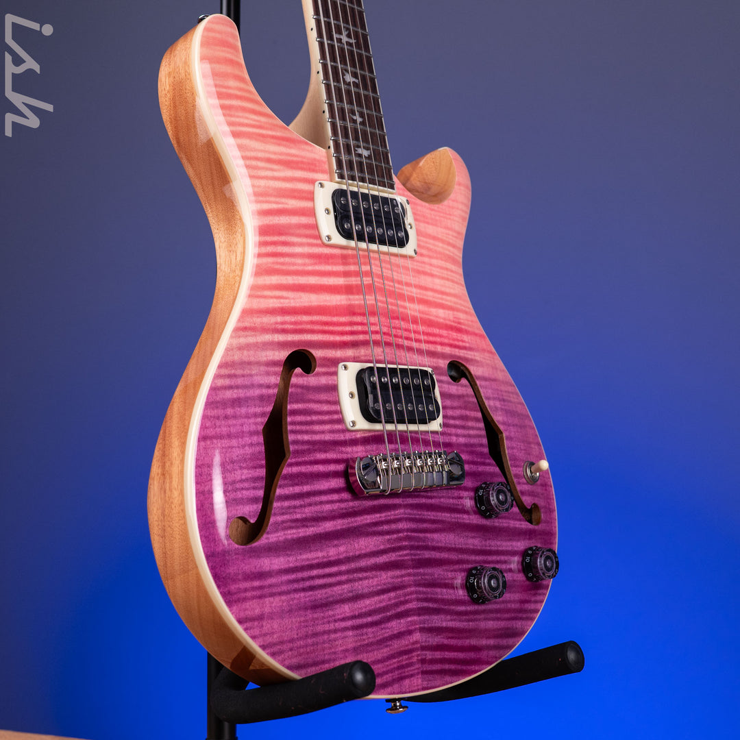 PRS SE Flat Back Hollowbody I Baritone Piezo Ed Sheeran Pink Ombre *NEW MODEL*