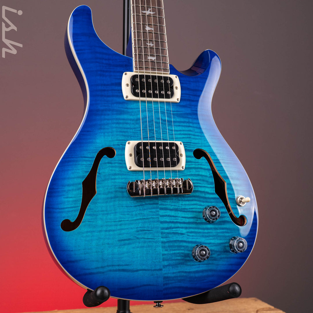 PRS SE Flat Back Hollowbody I Piezo *NEW MODEL* Lake Blue