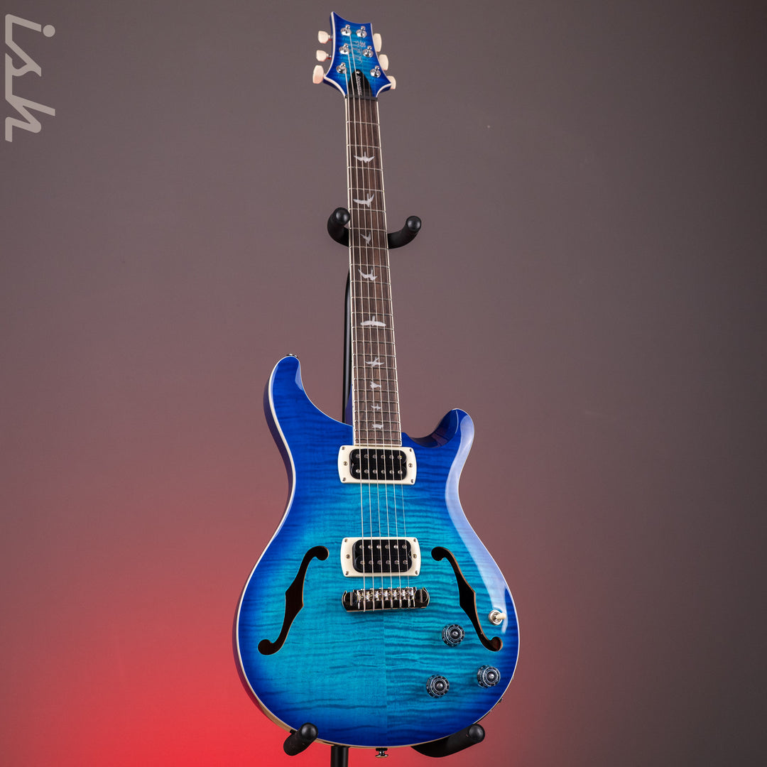 PRS SE Flat Back Hollowbody I Piezo *NEW MODEL* Lake Blue