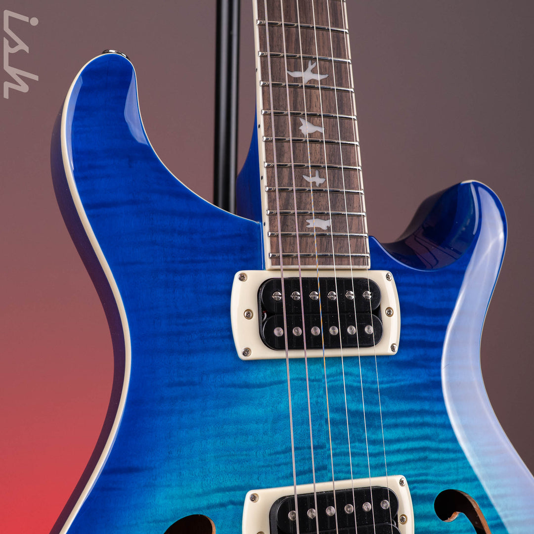 PRS SE Flat Back Hollowbody I Piezo *NEW MODEL* Lake Blue